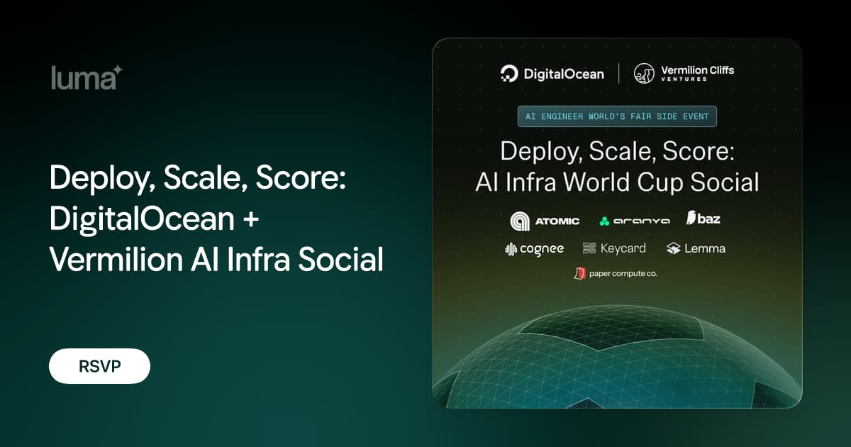 Deploy, Scale, Score: DigitalOcean + Vermilion AI Infra Social
