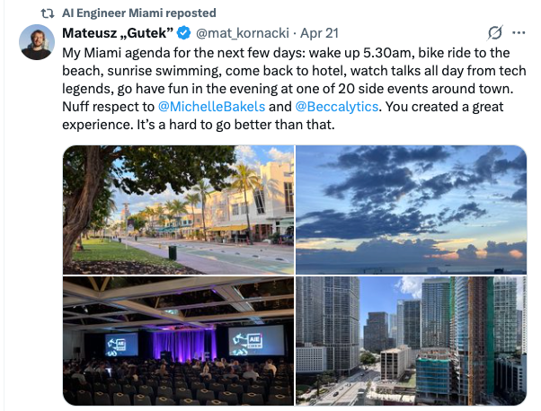 Mateusz Kornacki on his AI Engineer Miami agenda