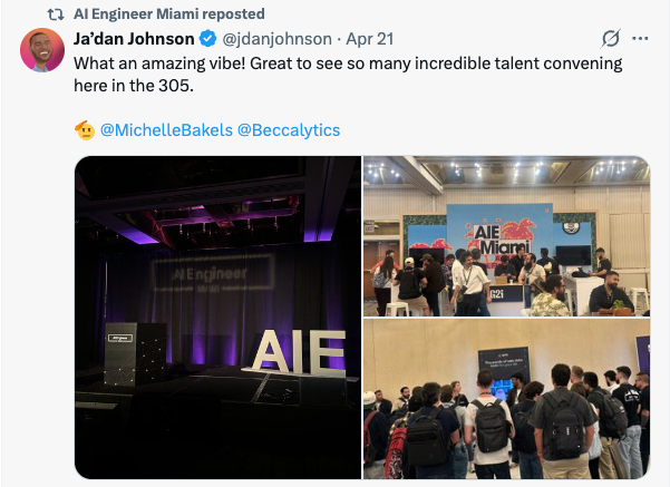 Ja'dan Johnson on the AI Engineer Miami vibe