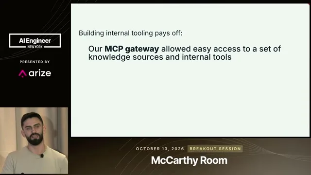 Candidate during the MCP gateway architecture explanation.