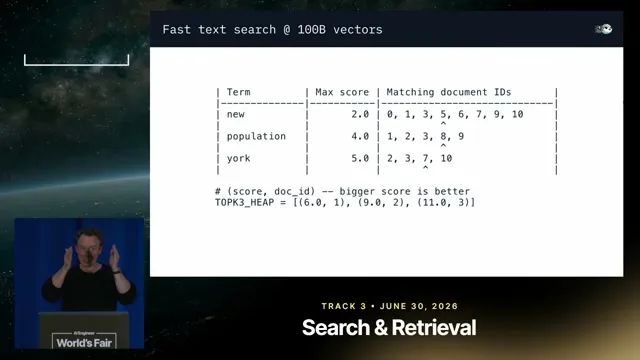 Selected presentation frame from Connect AI to Billions of Legal Documents — Simon Eskildsen, turbopuffer & Jacob Lauritzen, Legora at 1110 seconds