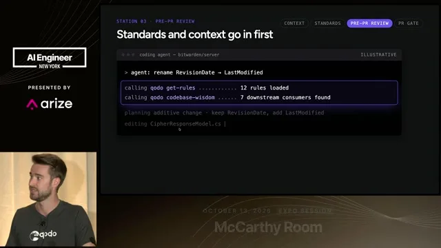 Recording frame at 6:13: Put API rules in place before generation