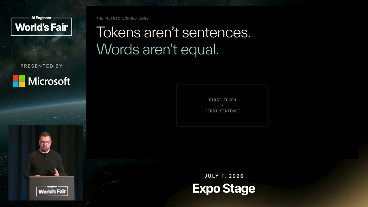 Selected presentation frame from Latency Is a Budget. Humanlike Is the Goal. — Jesse Hall, LiveKit at 401 seconds