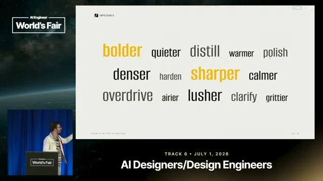 Selected presentation frame from Design at the Speed of Adjectives — Paul Bakaus, Renaissance Geek, Inc. at 510 seconds