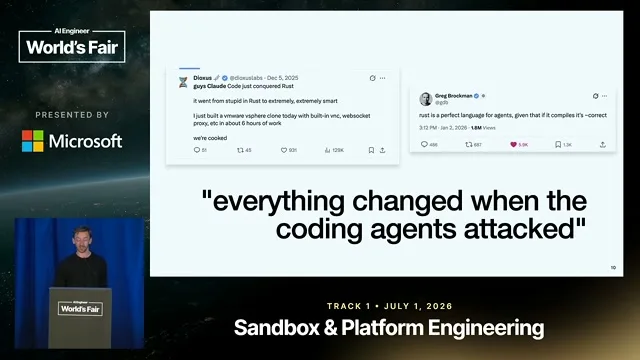 Selected presentation frame from Building ambitious software — Jonathan Kelley, Dioxus Labs & Cognition at 350 seconds