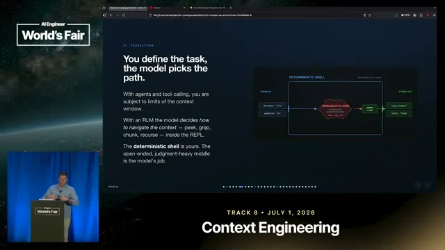 Selected presentation frame from It’s Tokens All The Way Down: How RLMs are Different — Kevin Madura, AlixPartners at 284 seconds