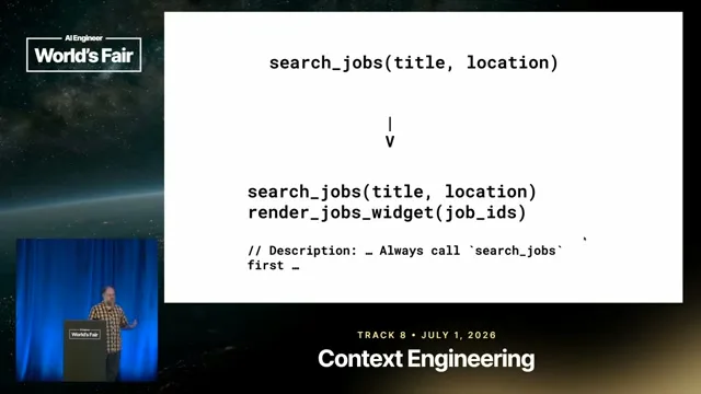 Selected presentation frame from MCP Apps: Give the Model Data, Give the User a UI — Dustin Mihalik, Indeed at 783 seconds