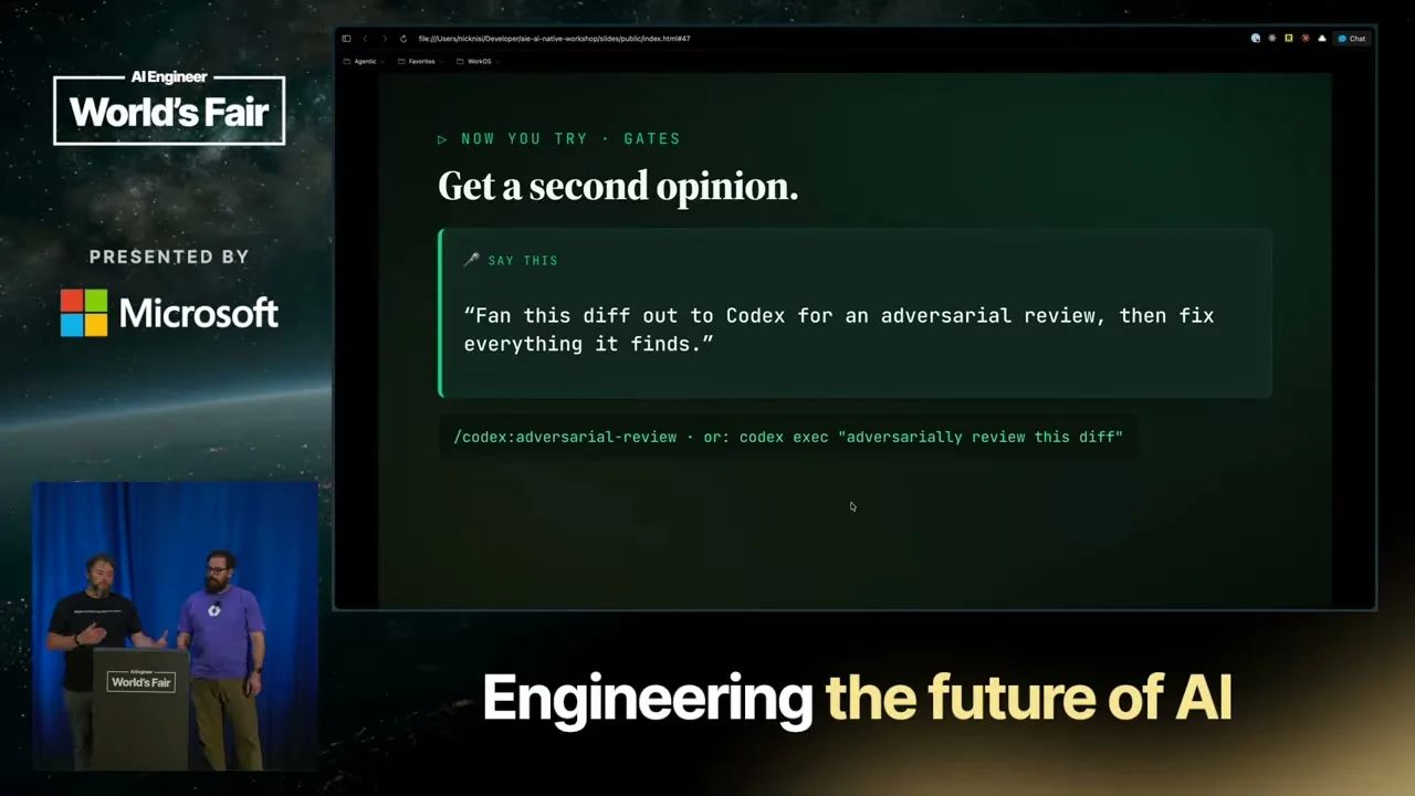 Selected presentation frame from Lifestyles of the AI-Native — Nick Nisi & Zack Proser, WorkOS at 3055 seconds