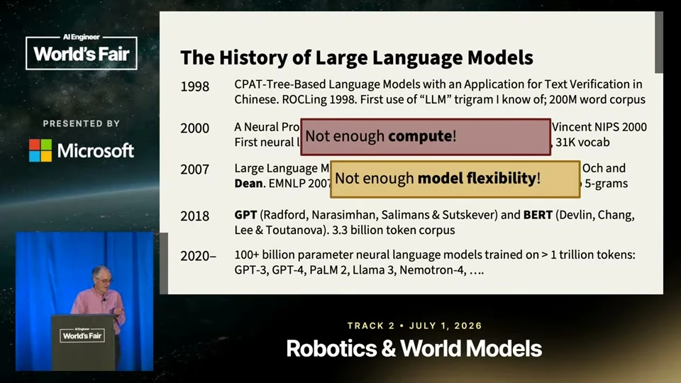 Source frame: Data scale needed a flexible model