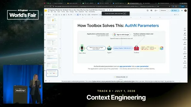 Selected presentation frame from Build-Time vs. Run-Time: Why Dev Tools Fail in Production — Averi Kitsch & Prerna Kakkar, Google at 1143 seconds