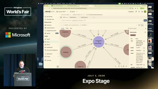 Recording frame at 17:56: Turn separate exhibitors into shared themes
