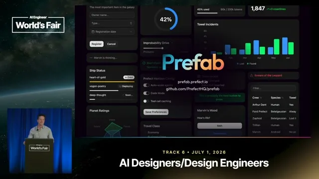 Selected presentation frame from Generative UI... in Python? — Jeremiah Lowin, Prefect at 1025 seconds