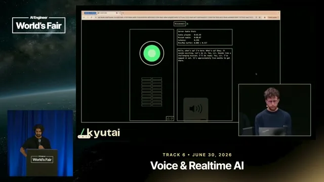 Selected presentation frame from Your Voice Agent is Just a Walkie Talkie — Neil Zeghidour, Gradium at 788 seconds