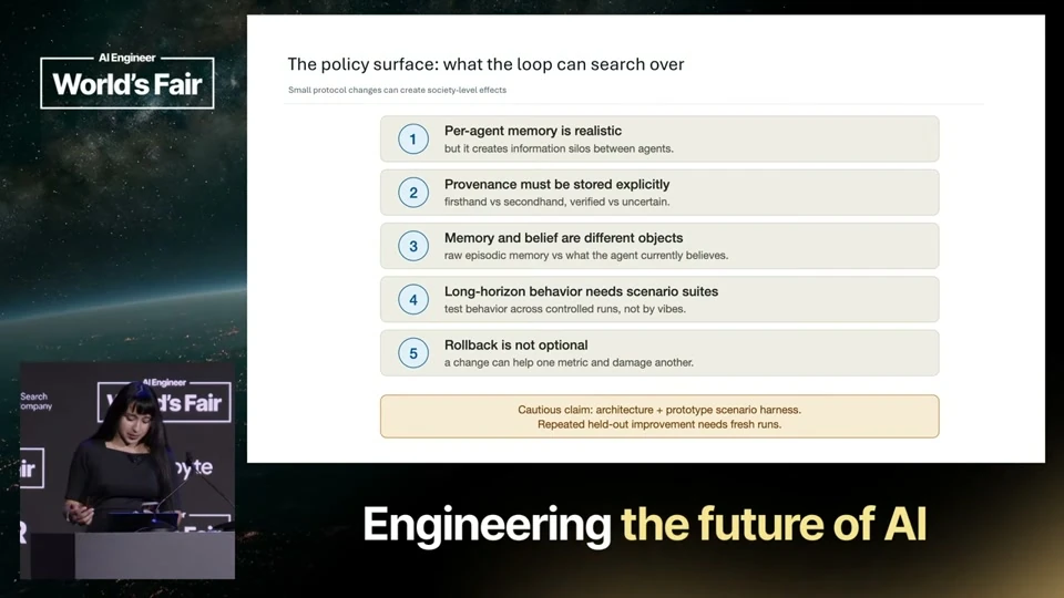 Source frame: Freeze the evaluator and search a small policy space