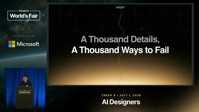Selected presentation frame from One Designer + AI. Hundreds of Deliverables. — Vincent Wendy, AI Engineer at 175 seconds
