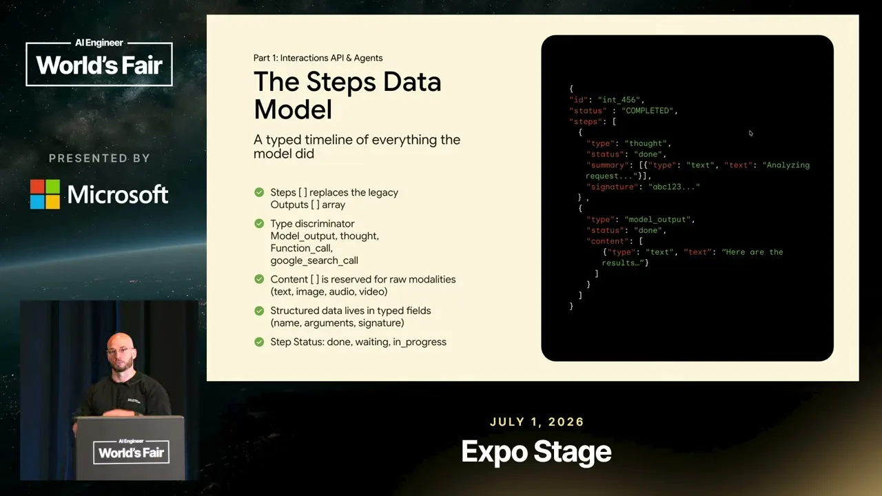 Selected presentation frame from Why AI Agents Should Have Their Own Sandbox — Philipp Schmid, Google DeepMind at 460 seconds