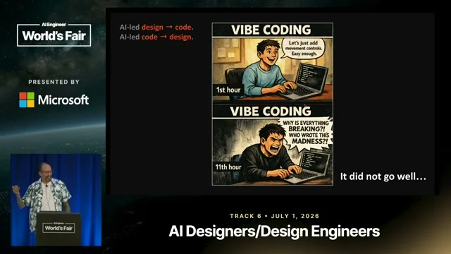 Selected presentation frame from The Design-Code Roundtrip That Isn't — Jonathan Gordon, ReWeaver AI at 332 seconds