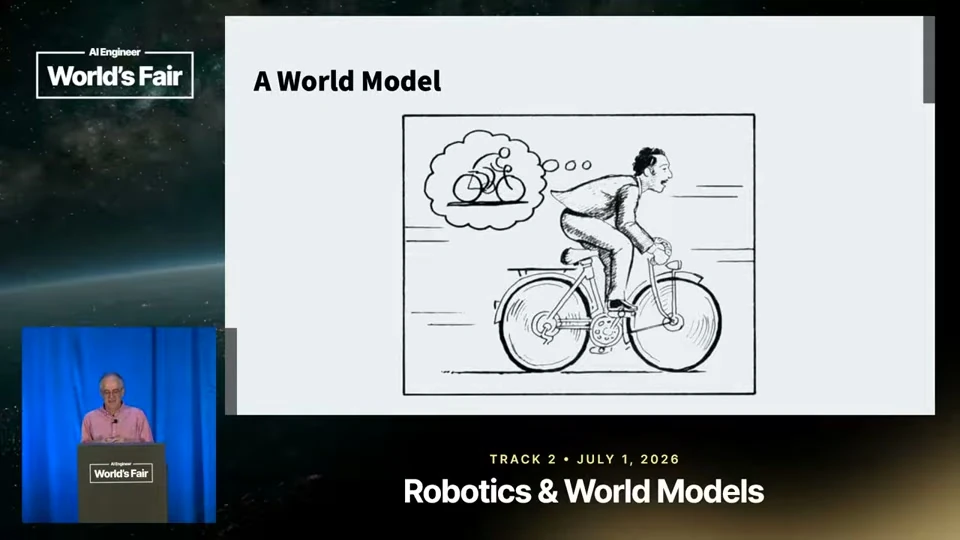 Source frame: A world model predicts what an action changes