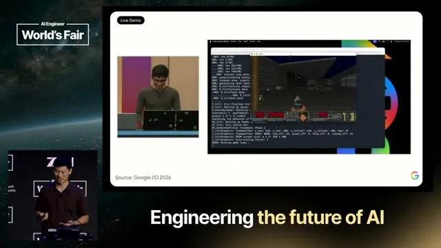 Selected presentation frame from Get Out of the Model's Way — Kevin Hou, Google DeepMind at 645 seconds