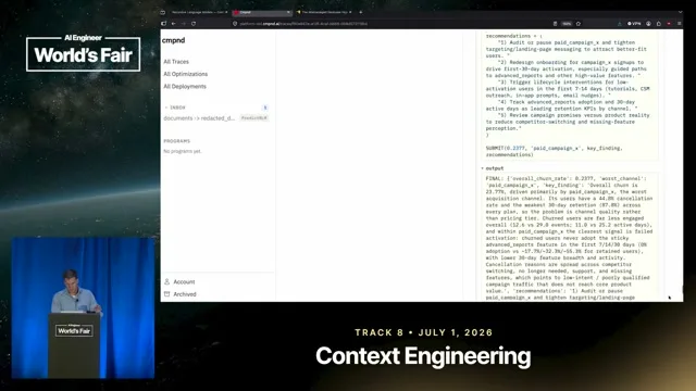 Selected presentation frame from It’s Tokens All The Way Down: How RLMs are Different — Kevin Madura, AlixPartners at 866 seconds