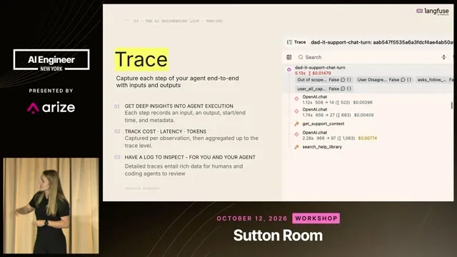 The IT-support trace illustrates the root trace and individual agent steps.
