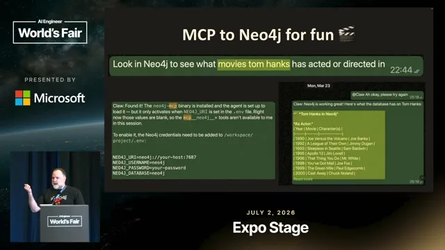 Recording frame at 10:36: A movie question tests the whole connection