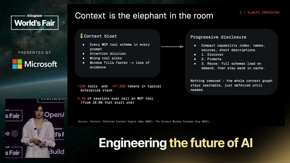 Source frame: Load tool details when the task needs them
