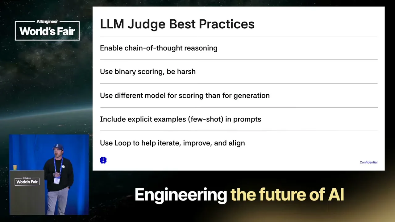 Selected presentation frame from Advanced Workshop: Mastering AI Observability — Doug Guthrie, Braintrust at 765 seconds