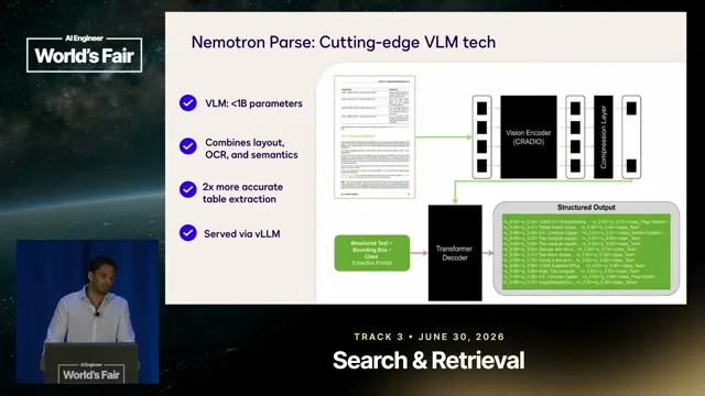 Selected presentation frame from Your Agreements Are a Database You Can't Query — Hiral Shah, Docusign & Sean Sodha, NVIDIA at 464 seconds