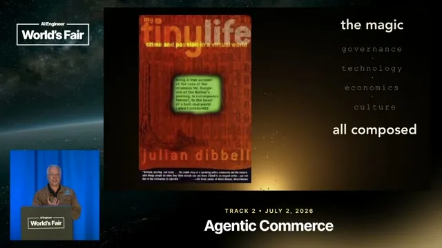 Selected presentation frame from Beyond the Lethal Trifecta: Agentic Commerce on the Open Internet — David Levine, Kiduna Club at 161 seconds