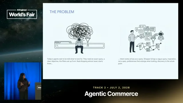 Selected presentation frame from Multimodal Collaborative Agents for Next-Gen Commerce — Nidhi Kaushik Vyas, Google DeepMind at 115 seconds