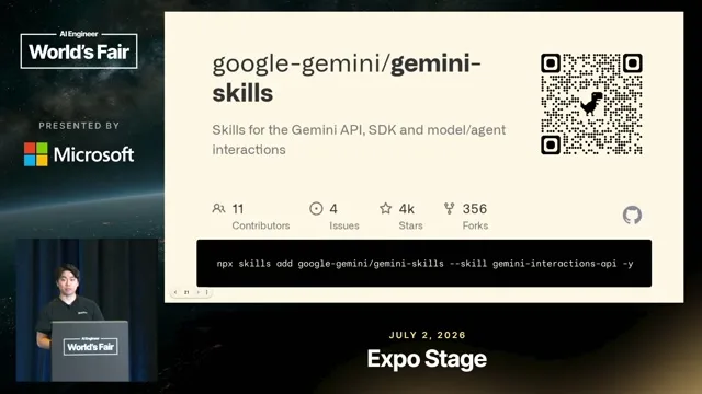 The Gemini skills repository provides maintained API guidance for coding agents.