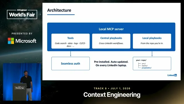 Selected presentation frame from 500 Skills, Zero Fine-Tuning: LinkedIn's Playbook for AI Agents — Ajay Prakash, LinkedIn at 933 seconds