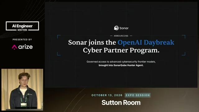 Recording frame at 4:42: Frontier reasoning joins the existing security layers