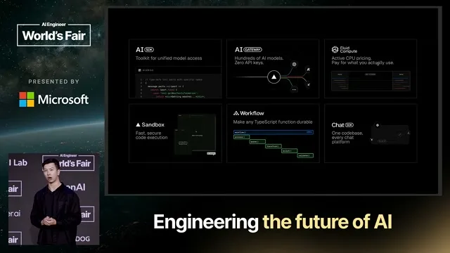 Selected presentation frame from How We Solved Agent Building — Andrew Qu, Vercel at 95 seconds