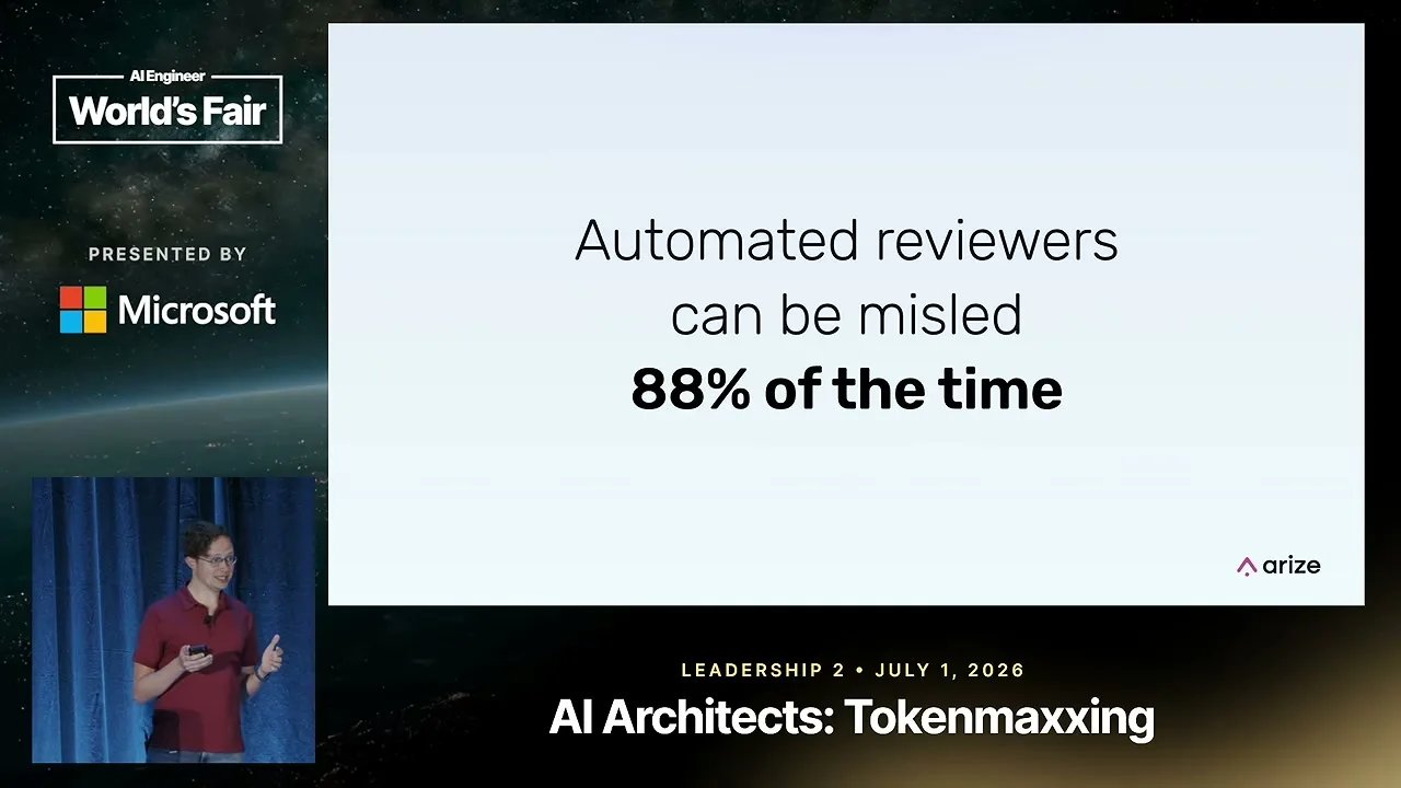 Selected presentation frame from The Death of the Code Review: What the Data Actually Says — Laurie Voss, Arize AI at 1268 seconds