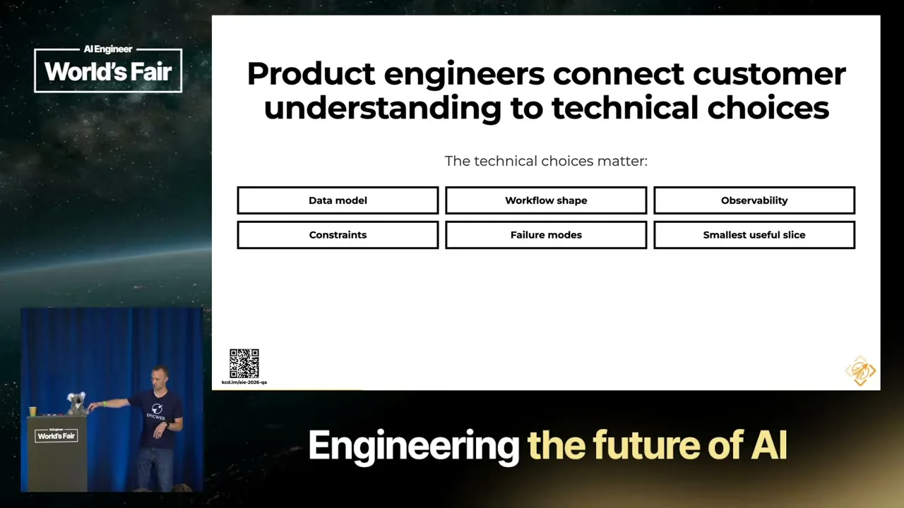 Selected presentation frame from Build the Right Thing: Product Engineering (Part 1) — Kent C. Dodds, EpicProduct.engineer at 1327 seconds