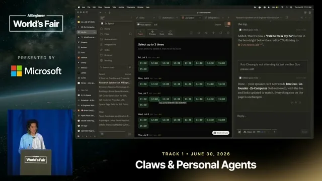 Selected presentation frame from Everyone Gets A Software Company — Benjamin Guo, Zo Computer at 698 seconds