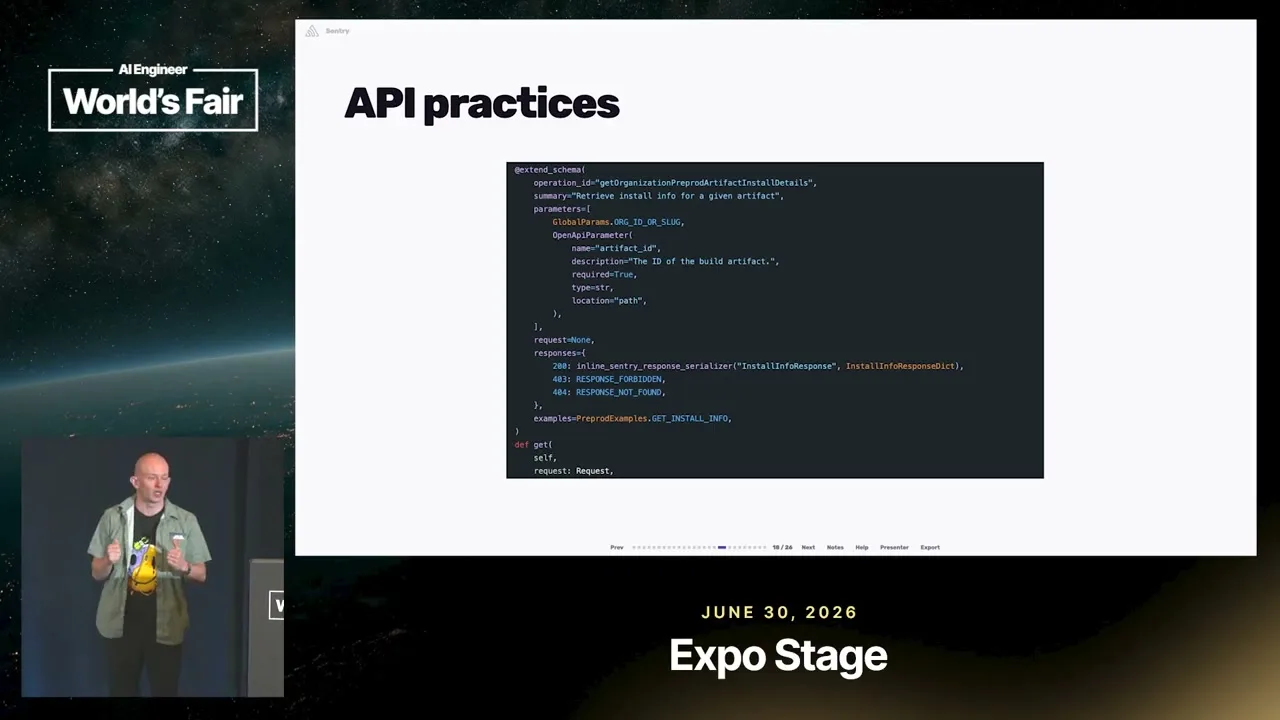 Selected presentation frame from Stop Prompting — Greg Pstrucha, Sentry at 461 seconds