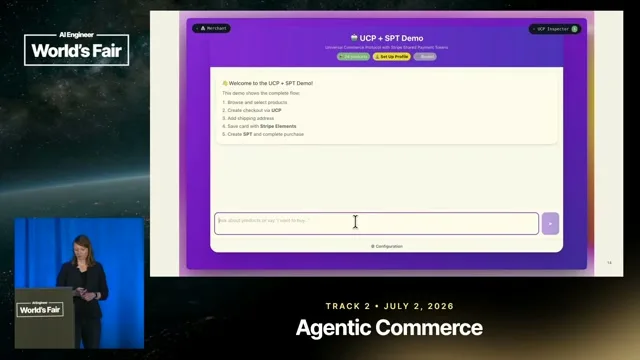Selected presentation frame from Teaching agents to pay — Anna Spysz, Stripe at 274 seconds