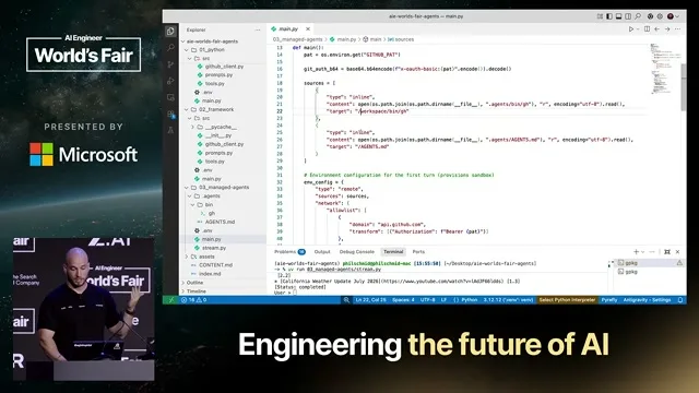 Selected presentation frame from Agents Without Code: Skills, YAML, and Filesystems Replaced Python — Philipp Schmid, Google DeepMind at 760 seconds