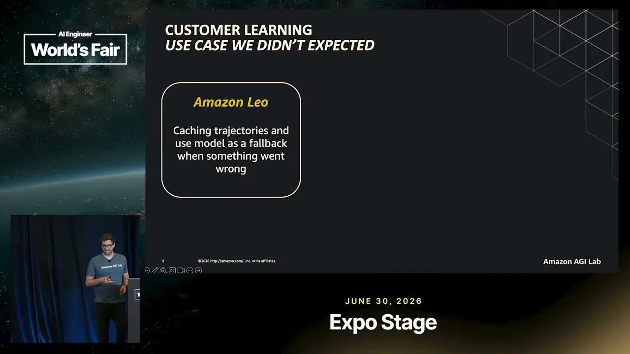 Selected presentation frame from Why 80% Reliability Isn't Good Enough — Felipe Blanes, Amazon AGI Lab at 790 seconds