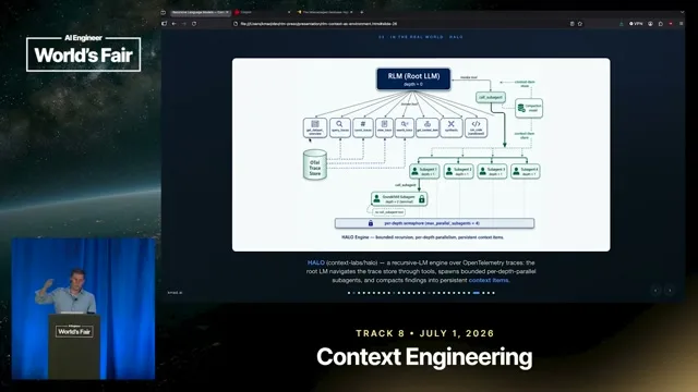 Selected presentation frame from It’s Tokens All The Way Down: How RLMs are Different — Kevin Madura, AlixPartners at 1138 seconds