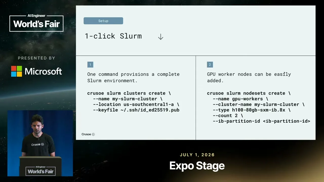 Selected presentation frame from GPU Died. Training Didn't: Self-Healing Training at Scale — Crusoe at 829 seconds