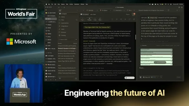Selected presentation frame from Everyone Gets A Software Company — Benjamin Guo, Zo Computer at 42 seconds