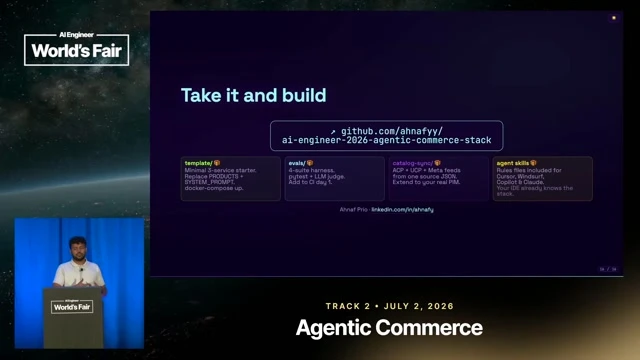 Closing implementation frame covering the starter services, evaluation templates, and catalog synchronization resources.