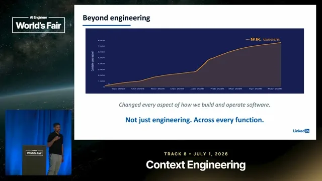 Selected presentation frame from 500 Skills, Zero Fine-Tuning: LinkedIn's Playbook for AI Agents — Ajay Prakash, LinkedIn at 1121 seconds