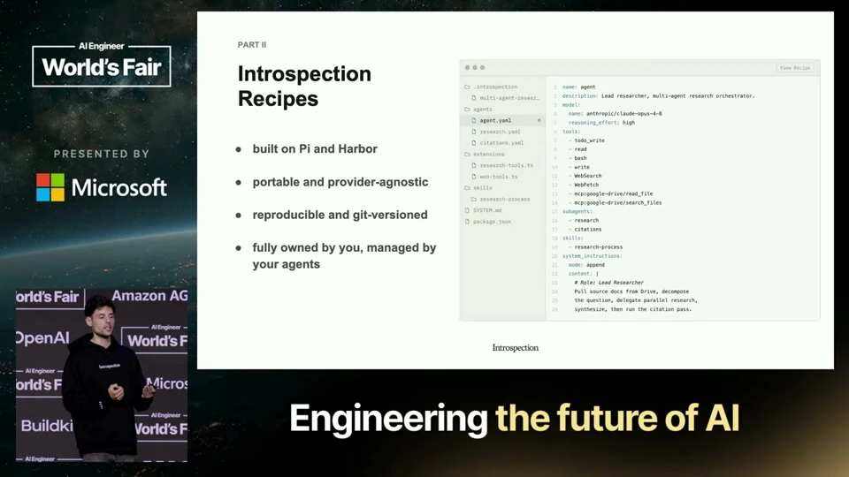 Source frame: Pi recipes preserve the choices behind the agent