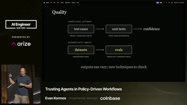 Candidate during the discussion of representative datasets and repeated evaluations.