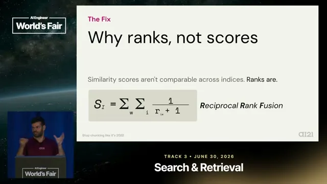 Selected presentation frame from Stop Chunking Like It's 2022 — Yuval Belfer, AI21 Labs at 801 seconds